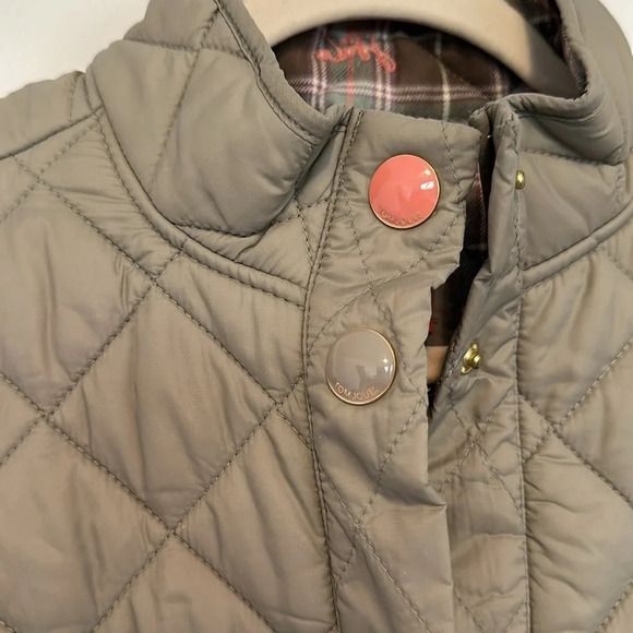 Joules Sage Vest Quilted with Enamel Snap Buttons EUC M - Picture 2 of 4